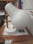 | 1X | LOUIS POULS WALL LIGHT IN WHITE | UNTESTED BUT LOOKS UNUSED (NO GUARANTEE), BOXED | RRP - |