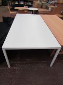 | 1X | HAY WHITE DINING TABLE 250 X 120CM | LOOKS UNUSED (NO GUARANTEE) | RRP £1055.00 | HAS 2 SMALL