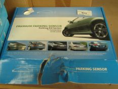 Premium sensor parking aid system, unchecked and boxed.