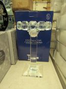 1 x Royal Crest Crystal Candle Holder  9" in height new & packaged see image