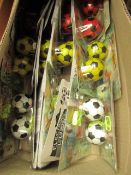 2 x boxes of 25 per box Pocket Football Electronic Lucky Ball Necklaces Sings "Ole Ole Ole" etc