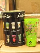 6x lolita Girls night in hand painted party shot glass, new in POS sleeve.