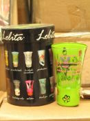 6x lolita Girls night in hand painted party shot glass, new in POS sleeve.