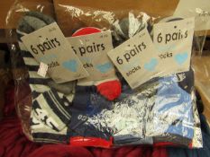 Pack of 24 pairs of Childs socks, new.