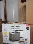 | 2X | DREW & COLE 2SLICE TOASTER | UNCHECKED AND BOXED | NO ONLINE RE-SALE | SKU - | RRP £59.99 |