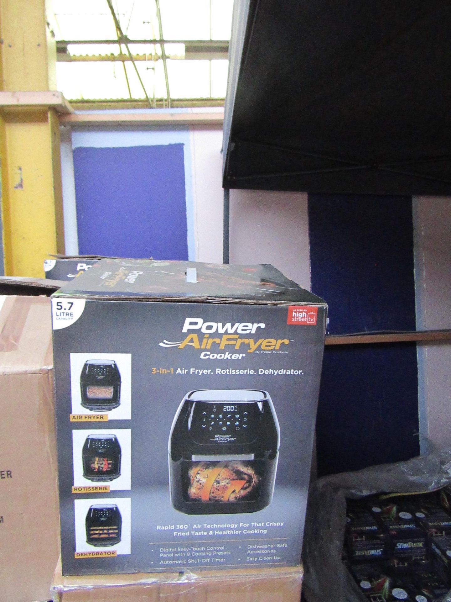 | 4X | POWER AIR FRYER COOKERS 5.7LTR | UNCHECKED AND BOXED | NO ONLINE RE-SALE | SKU