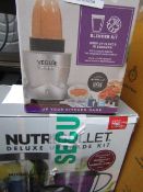 | 2X | ITEMS BEING VEGGIE BULLET AND A NUTRI BULLET DELUXE KIT | UNCHECKED AND BOXED | NO ONLINE