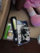 3 items being 1 x Streetwise Phone Holder packaged 1 x LED Torch (tested working) & 1 x Payless