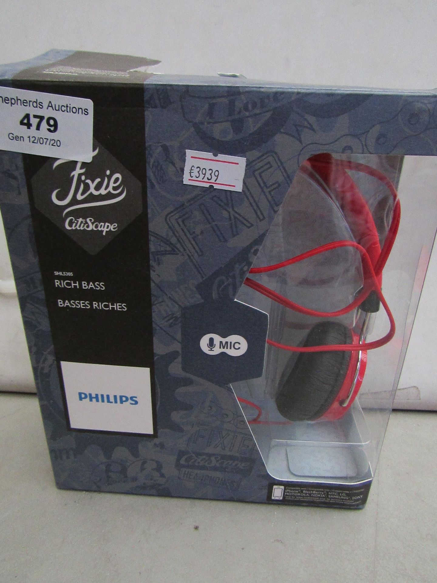 Philips Cityscape bass headphones, new and boxed.