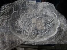 1 x Royal Crest Crystal Dish 6" in Diameter new & packaged