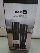 Set of 2 Homiu salt and pepper grinder, unchecked and boxed.