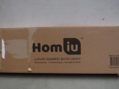 Homiu luxury bath caddy, unchecked and boxed.