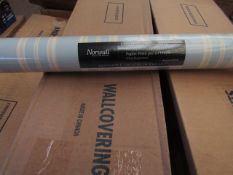 6 x Rolls of Norwall Wallcoverings Solid Vinyl Wallcovering new & packaged see image for design