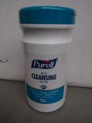 2x Tubs of 200x Purell skin cleansing wipes, alcohol free, new.