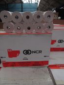 120 x NCR Cash Register Roll 37.5mm x 70mm Paper Rolls RY9097 new & boxed