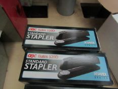 4 x GBC Bates 520D Standard Staplers. New & Boxed