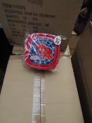 Box of 24 Spiderman Plastic Snack boxes. New & Packaged. RRP £3 each