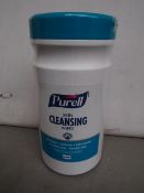 2x Tubs of 200x Purell skin cleansing wipes, alcohol free, new.