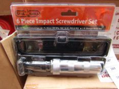Stag 6 piece impact screwdriver set, new