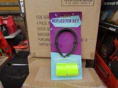 Box of 6x 4piece cycle reflector sets, new