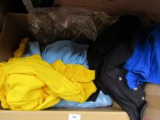 Box of approx 15x Various coloured and sized Polo shirts, all unused