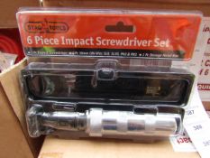 Stag 6 piece impact screwdriver set, new