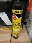 6x 300ml Tubes of Stanley Interoer and exterieor multi Purpose White Sealant, new