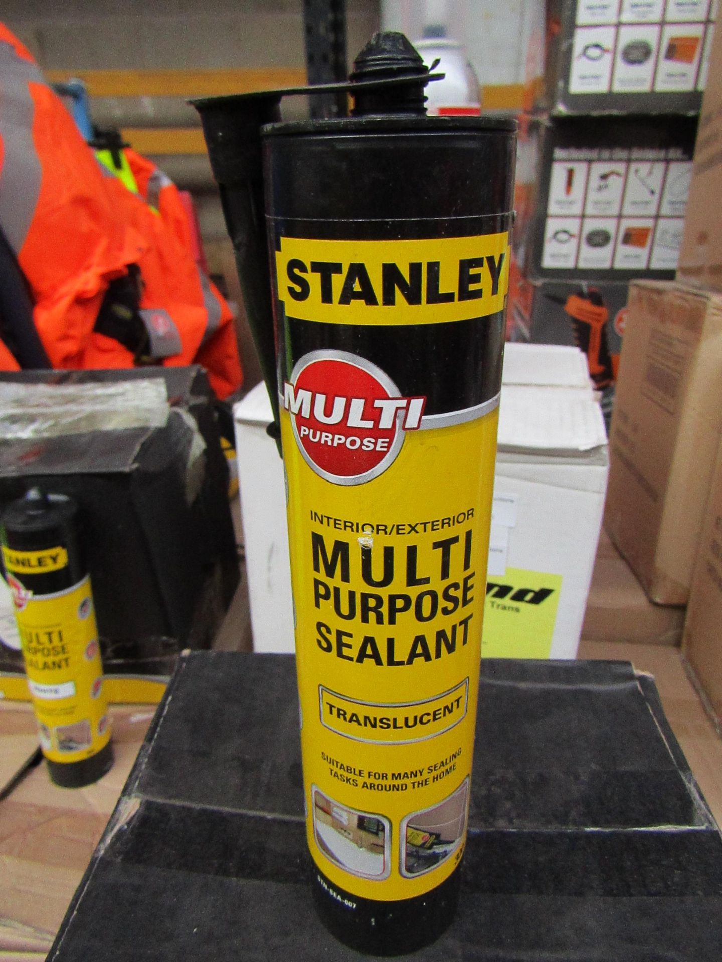 6x 300ml Tubes of Stanley Interior and exterior multi Purpose Translucent Sealant, new