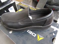 Delta Plus Steel toe cap slip on shoes, new size 3