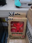 12x Splitter Man AUX cable splitter, new and boxed.