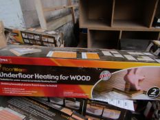 Vitrex Floor Warm 2m2 underfloor heating for wood, new and boxed.