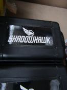 Shadow Hawk flashlight and rechargeable battery with charger, untested in case.