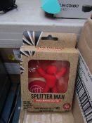 6x Splitter Man AUX cable splitter, new and boxed.