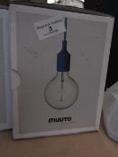 | 1X | MUUTO E27 PENDANT LAMP | UNTESTED BUT LOOKS UNUSED (NO GUARANTEE), BOXED | RRP £65.00 |