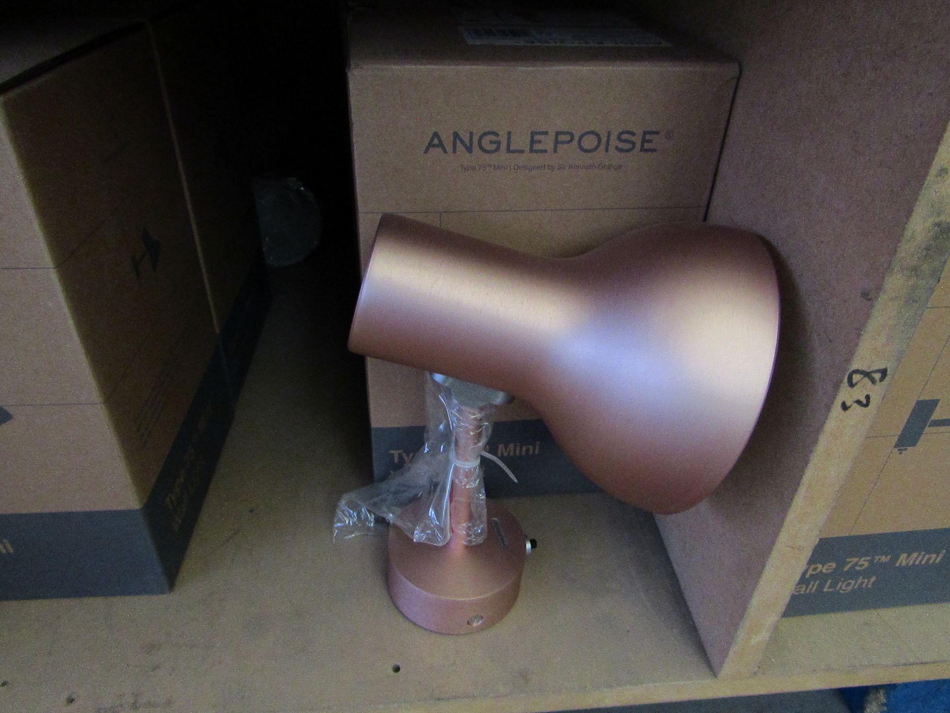 | 1X ANGLE POISE DESIGNED BY SIR KENNETH GRANGE TYPE 75 MINI WALL LIGHT | NEW AND BOXED | RRP £115 |