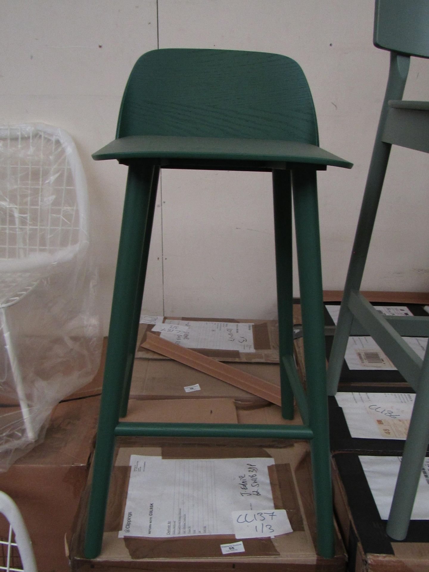 | 1X | MUUTO NERD BAR STOOL | LOOKS UNUSED (NO GUARANTEE), BOXED | RRP £395.00 |