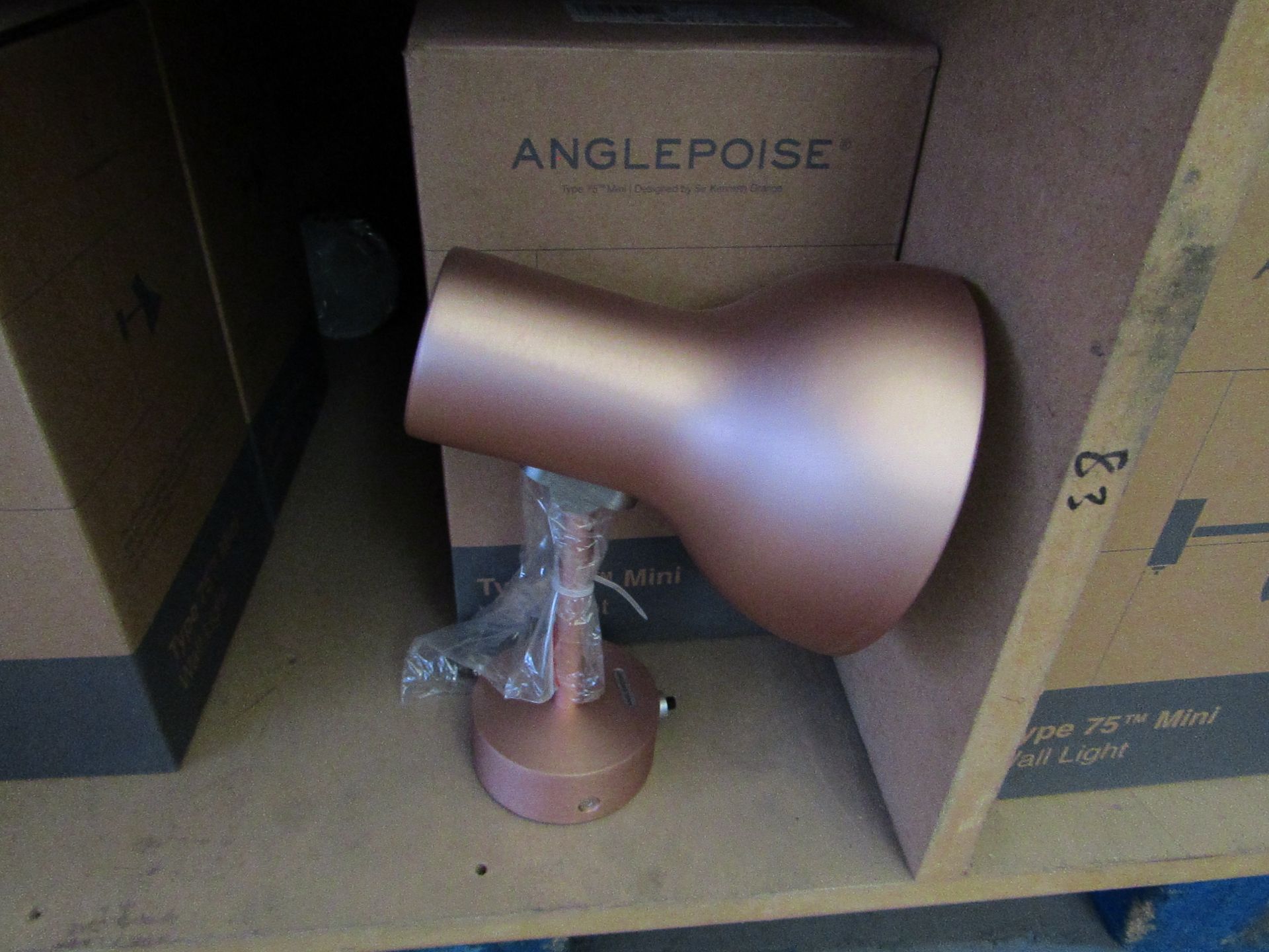 | 1X ANGLE POISE DESIGNED BY SIR KENNETH GRANGE TYPE 75 MINI WALL LIGHT | NEW AND BOXED | RRP £115 |