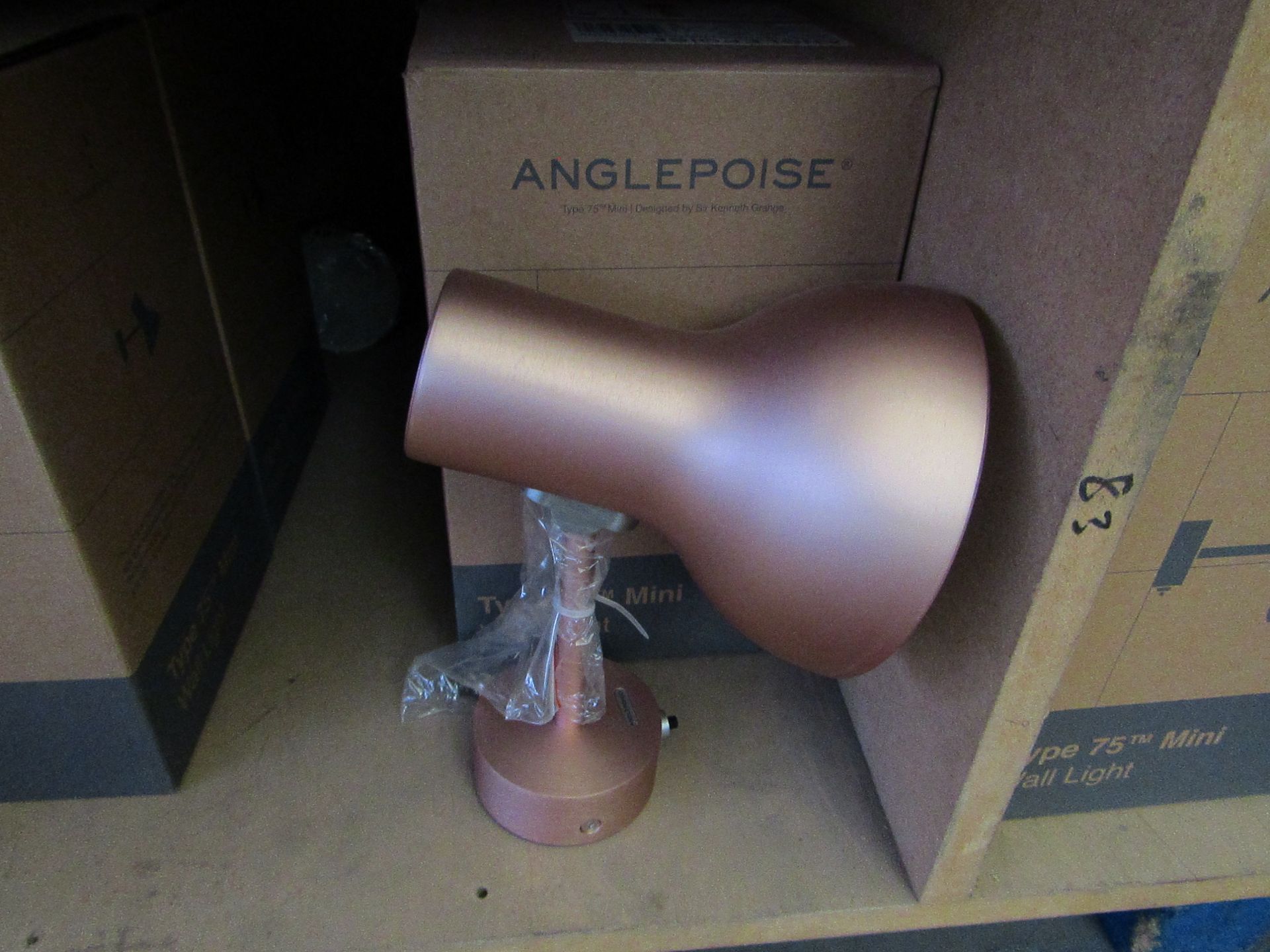 | 1X ANGLE POISE DESIGNED BY SIR KENNETH GRANGE TYPE 75 MINI WALL LIGHT | NEW AND BOXED | RRP £115 |