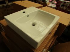 Nabis Sweet 450mm 1 tap hole counter top basin, new and boxed