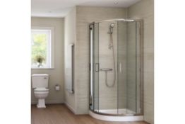 Splash Panel 2 sided shower wall kit in Sandstone matt, new and boxed, the kit contains 2