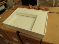 Kartell by Laufen 600mm square countertop basin, new and boxed.