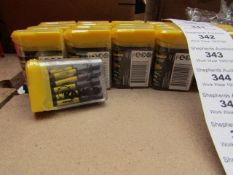 A Tic Tac Box of 10 Kango T20 torq driver bits, new