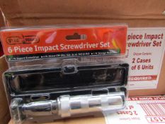 Stag 6 piece impact screwdriver set, new.