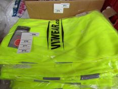 Viz Wear Polycotton HiViz trousers, new, size 4XL