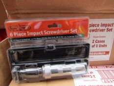 Stag 6 piece impact screwdriver set, new.