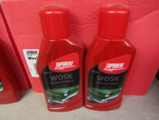 Box of 6x 500ml bottles of Top drive car polish, new