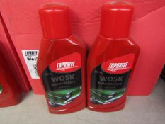 Box of 6x 500ml bottles of Top drive car polish, new