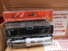 Stag 6 piece impact screwdriver set, new.