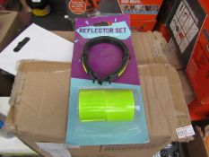 Box of 6x 4piece cycle reflector sets, new