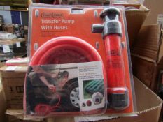 Stag Tools Transfer pump with hoses, unused, the packaging may be dirty.